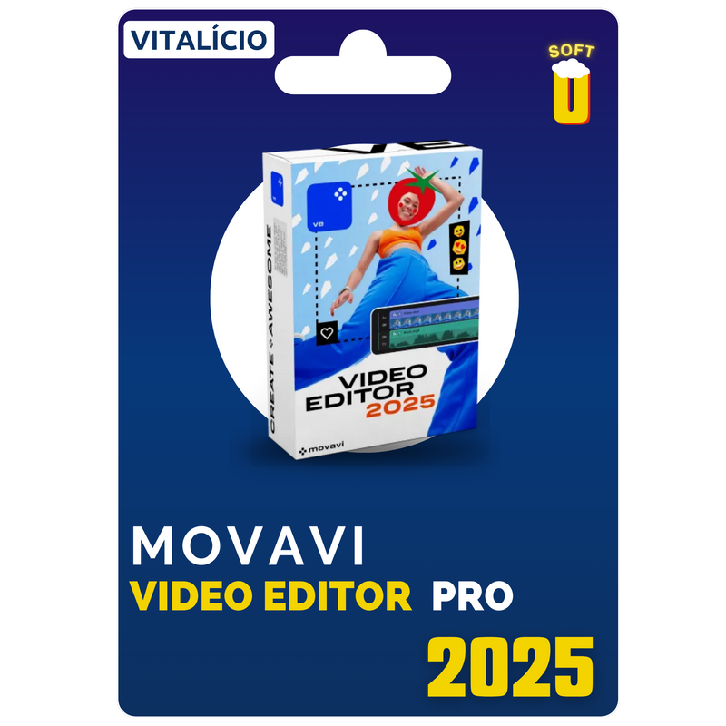 Movavi Video Editor Plus 2025 - Assinatura Vitalícia